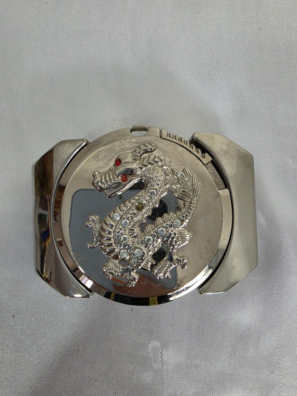 Silver Dragon Buckle Belt